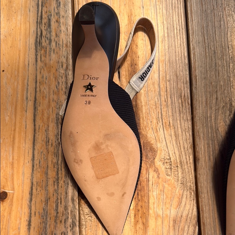 Dior Black Slingback Women's Shoes - Picture 5 of 12